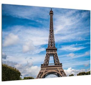 Tablou pe sticlă - Turnul Eiffel (70x50 cm)