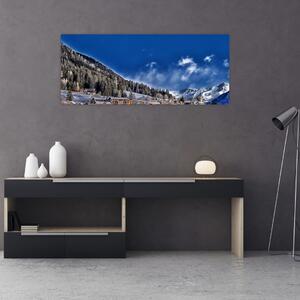 Tablou - Orășel de munte (120x50 cm)