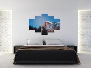 Tablou - Crestele munților noaptea (150x105 cm)