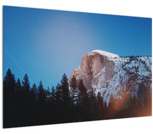 Tablou - Crestele munților noaptea (90x60 cm)