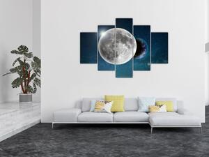 Tablou - Pământul în eclipsa de lună (150x105 cm)