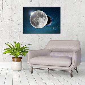 Tablou - Pământul în eclipsa de lună (70x50 cm)