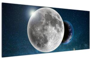 Tablou - Pământul în eclipsa de lună (120x50 cm)