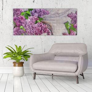 Tablou - Flori de liliac (120x50 cm)