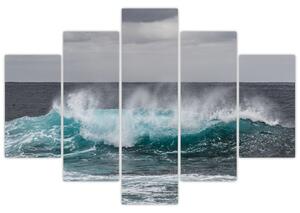 Tablou - Valuri pe ocean (150x105 cm)
