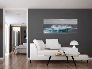 Tablou - Valuri pe ocean (120x50 cm)