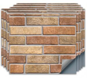 Panouri Decorative 3D Autoadezive, Imitatie Caramida, Set 10 buc (30x30 cm)
