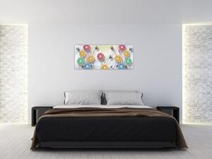 Tablou - Lunca colorată (120x50 cm)