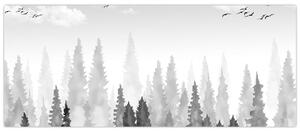 Tablou - Culmi de pădure (120x50 cm)