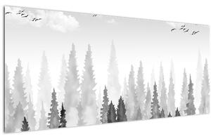 Tablou - Culmi de pădure (120x50 cm)