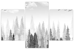 Tablou - Culmi de pădure (90x60 cm)