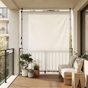 Copertină independentă pentru balcon, ecran de terasă cu mâner - bej