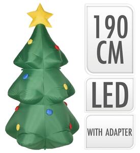 Ambiance Brad de Crăciun gonflabil cu LED, 190 cm DH8991030