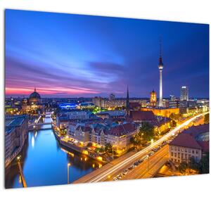 Tablou pe sticlă - Cerul albastru la Berlin (70x50 cm)