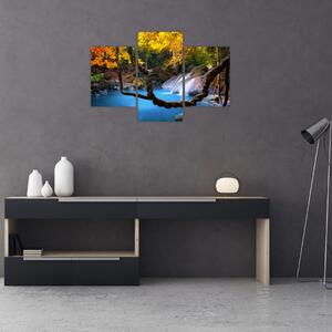 Tablou - Cascade din Asia (90x60 cm)