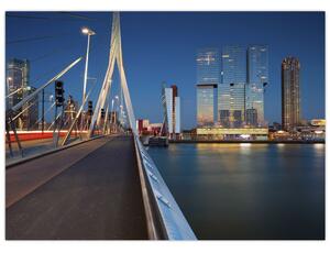 Tablou - Amurg în Rotterdam, Olanda (70x50 cm)