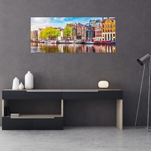 Tablou - Case dansatoare, Amsterdam (120x50 cm)