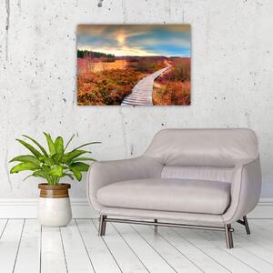 Tablou - Peisaj de toamnă - drum (70x50 cm)