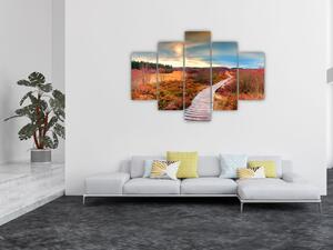 Tablou - Peisaj de toamnă - drum (150x105 cm)