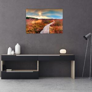 Tablou - Peisaj de toamnă - drum (90x60 cm)
