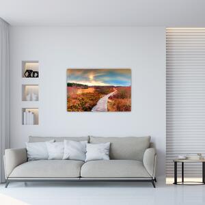 Tablou - Peisaj de toamnă - drum (90x60 cm)