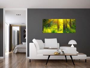 Tablou - Trezirea de primăvară a pădurii (120x50 cm)