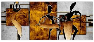 Tablou - Motiv cultura africană (120x50 cm)