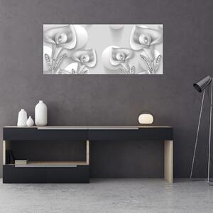 Tablou -Design flori (120x50 cm)