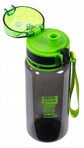 Sticla pentru apa din plastic, 500 ml, St. Right, Black and Green