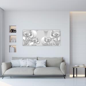 Tablou -Design flori (120x50 cm)