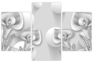 Tablou -Design flori (90x60 cm)
