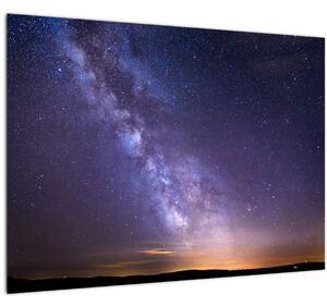 Tablou pe sticlă Cu privire la univers (70x50 cm)