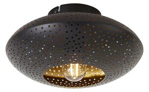 Plafoniera orientala neagra cu auriu 25 cm - Radiance