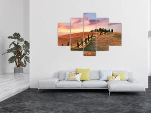 Tablou - Casa pe deal Toscana, Italia (150x105 cm)