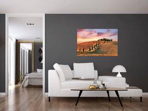 Tablou - Casa pe deal Toscana, Italia (90x60 cm)