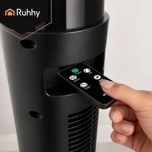 Ventilator tip coloană – silențios, puternic, cu telecomandă | 45 W, oscilație, temporizator