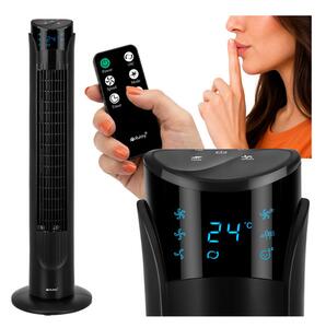 Ventilator tip coloană – silențios, puternic, cu telecomandă | 45 W, oscilație, temporizator