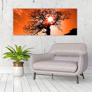 Tablou - Fag la apus de soare (120x50 cm)