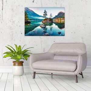 Tablou - Lacul Hintersee, Alpii Bavarezi, Austria (70x50 cm)