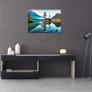 Tablou - Lacul Hintersee, Alpii Bavarezi, Austria (70x50 cm)