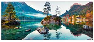 Tablou - Lacul Hintersee, Alpii Bavarezi, Austria (120x50 cm)