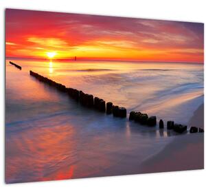Tablou - Apus de soare, Marea Baltică, Polonia (70x50 cm)