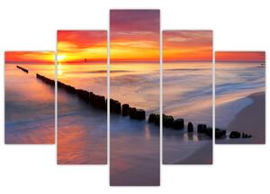Tablou - Apus de soare, Marea Baltică, Polonia (150x105 cm)