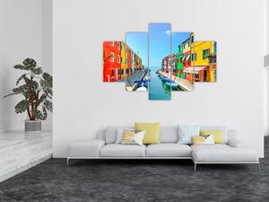 Tablou - Insula Burano, Veneția, Italia (150x105 cm)