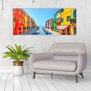 Tablou - Insula Burano, Veneția, Italia (120x50 cm)