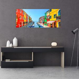Tablou - Insula Burano, Veneția, Italia (120x50 cm)