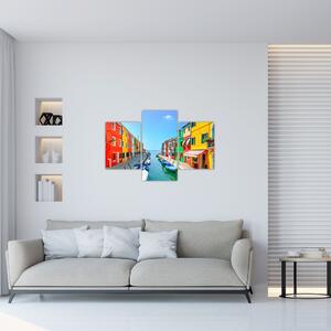 Tablou - Insula Burano, Veneția, Italia (90x60 cm)