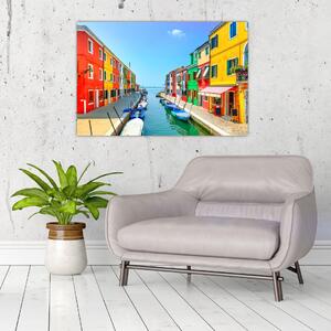 Tablou - Insula Burano, Veneția, Italia (90x60 cm)