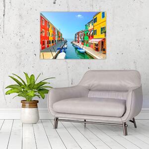 Tablou - Insula Burano, Veneția, Italia (70x50 cm)