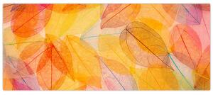 Tablou - Fundal frunze de toamnă (120x50 cm)